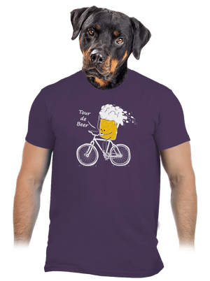 Tour de beer férfi póló Urban Purple