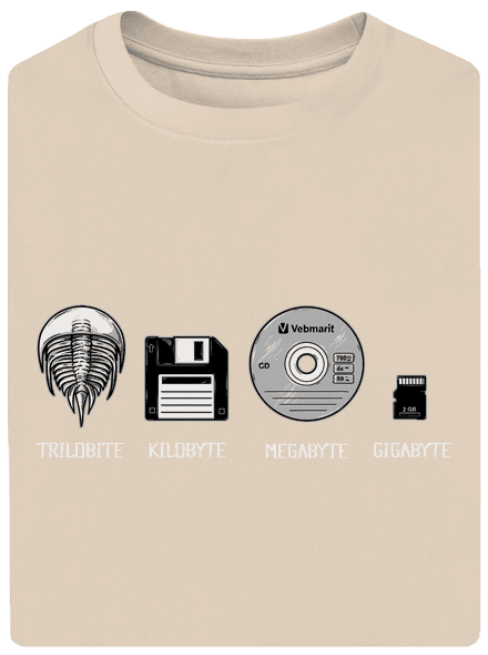 Trilobite unisex túlméretezett póló Almond