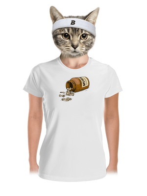 Music Pills női sportpóló White