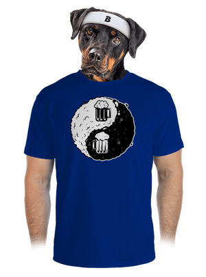 Jin Jang sör férfi sportpóló Royal Blue Mal