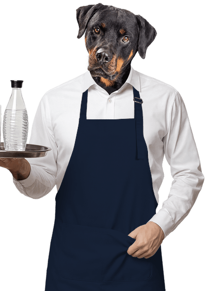 Nyomtatás nélkül kötény Navy