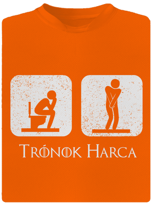 Trónok Harca férfi sportpóló Neon Orange