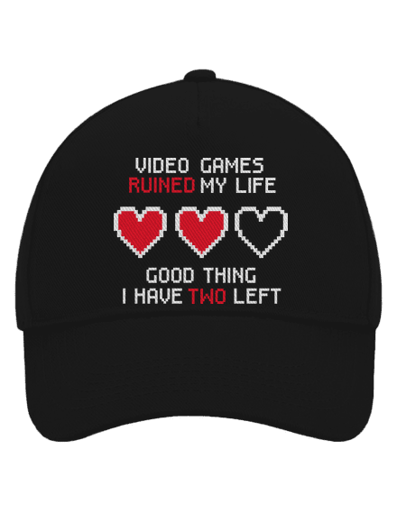 Video games baseballsapka Black
