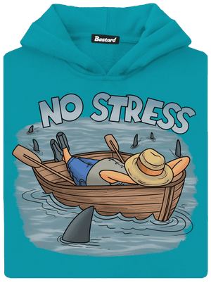 No stress gyerek kenguruzsebes pulóver Hawaiian Blue