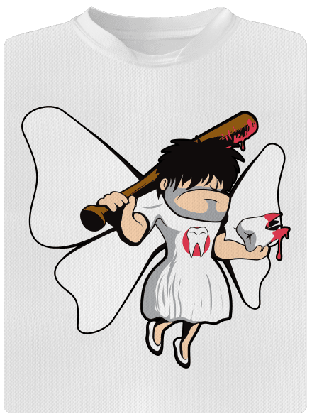 Fogtündér gyerek sport póló White