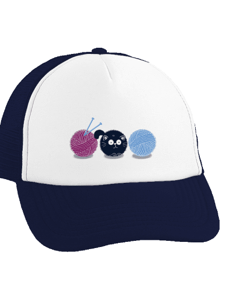 Macska teherautós sapka French Navy cap