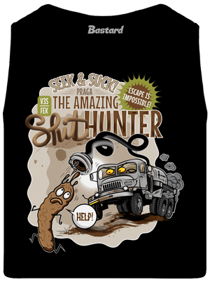 Shithunter férfi trikó Black