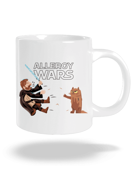 Allergy Wars nagy bögre White