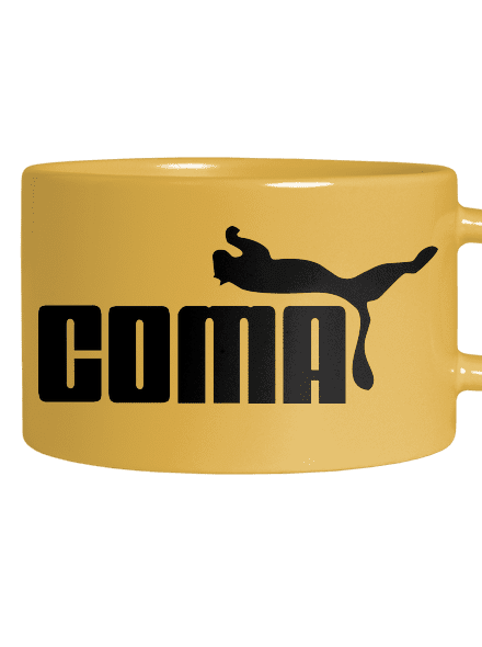 Coma macaron bögre Yellow Macaron
