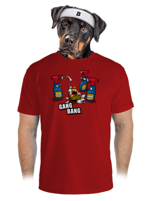 Gang bang férfi sportpóló Red Mal