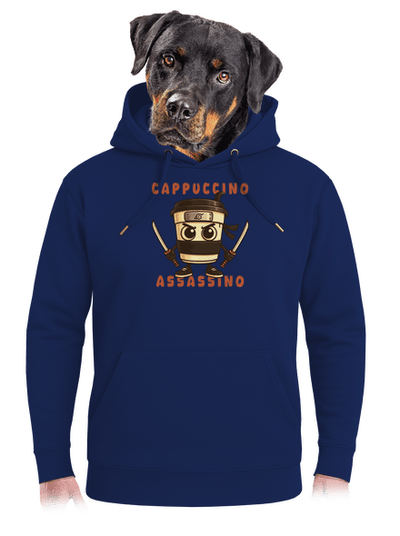 Cappuccino Assasino – Italian Brainrot unisex prémium pulóver Navy