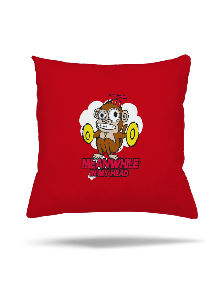 Monkey in my head párna Red