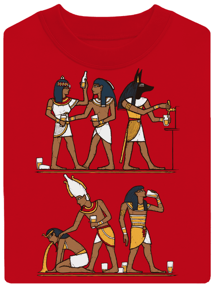 Egyiptomi parti unisex crewneck Red