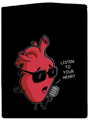 Listen to your heart cipzáras női pulóver Black