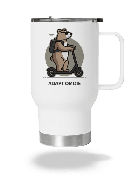 Adapt or die termosz bögre White