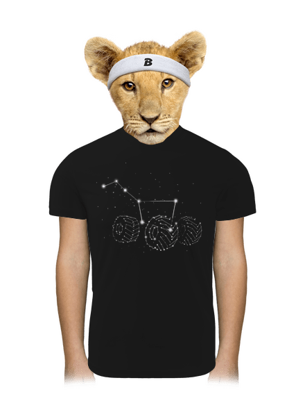 Göncölszekér gyerek sport póló Black