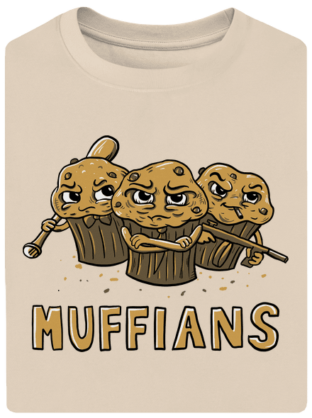 Muffians unisex túlméretezett póló Almond