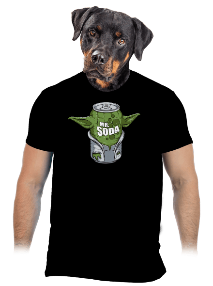Mr. Szóda férfi póló Black