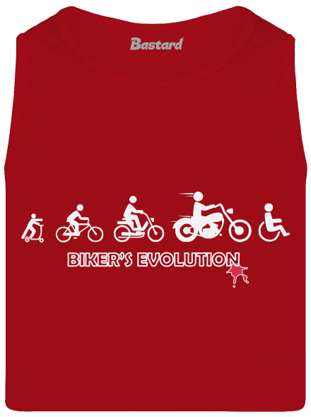 Bikers evolution férfi trikó Red