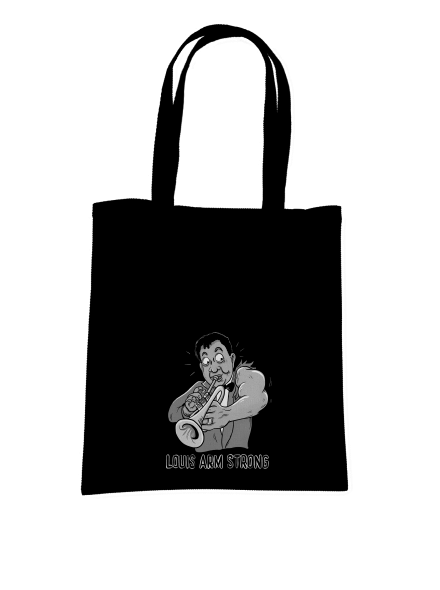 Louis Armstrong táska Black