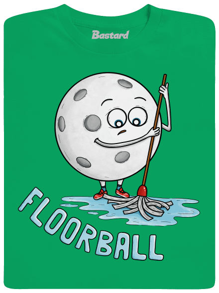 Floorball gyerek póló Kelly Green