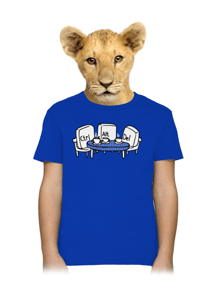 Elválaszthatatlan haverok gyerek póló Royal Blue