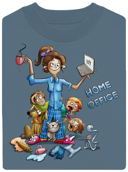 Anyukák home office unisex crewneck Nordic Blue
