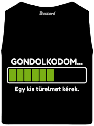 Gondolkodom férfi trikó Black