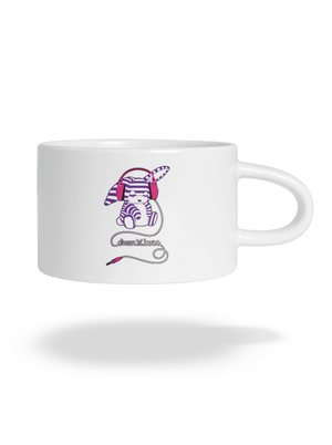 Drum and bass macaron bögre White