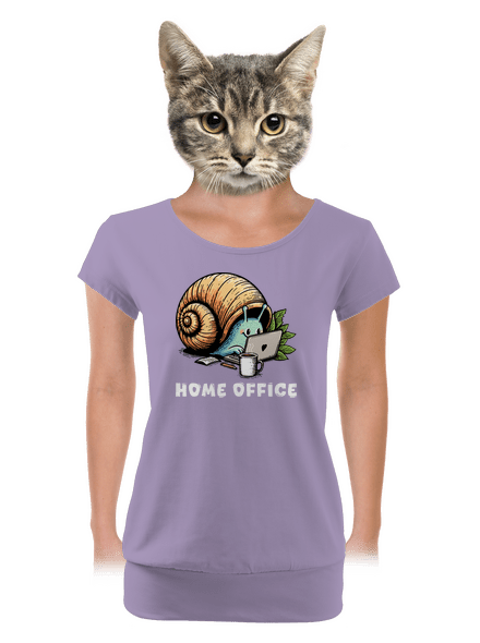 Sneka home office női póló elasztikus alsó szegéllyel Lavender