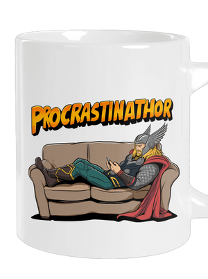 Procrastinathor nagy bögre White