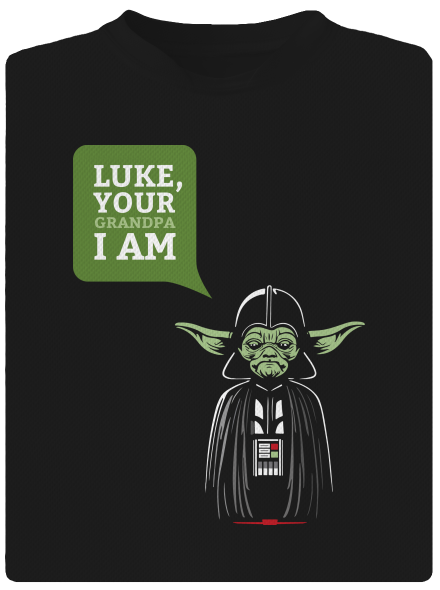 Mr. Yoda: Your grandpa I am férfi sportpóló Black