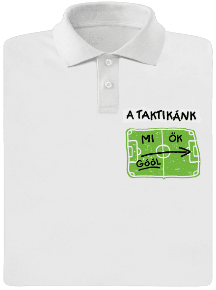 A futballtaktikánk férfi pólóingek White