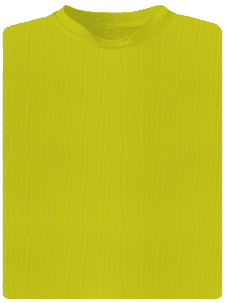 Nyomtatás nélkül férfi sportpóló Neon Yellow