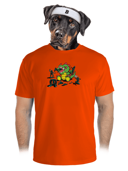 Játékok férfi sportpóló Neon Orange
