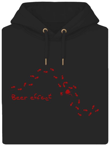 Beer effect unisex prémium pulóver Dark Black