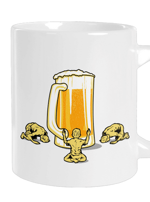 A sör istene nagy bögre White