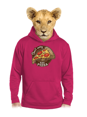 Pizza gyerek kenguruzsebes pulóver Hot Pink
