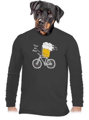 Tour de beer férfi hosszú ujjú póló Dark Grey