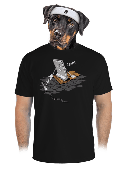 Jack férfi sportpóló Black