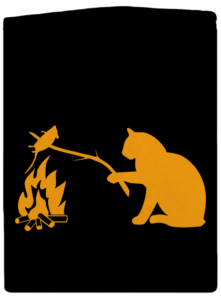 Macska-egér harc cipzáras női pulóver Black