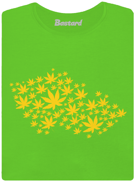 Ganja country női póló Apple Green
