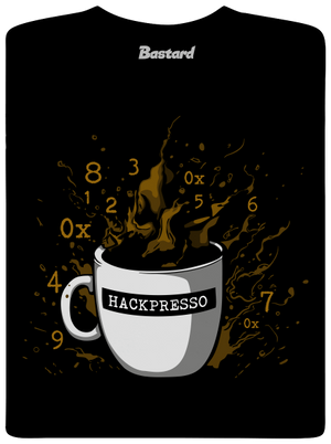 Hackpresso  gyerek póló Black
