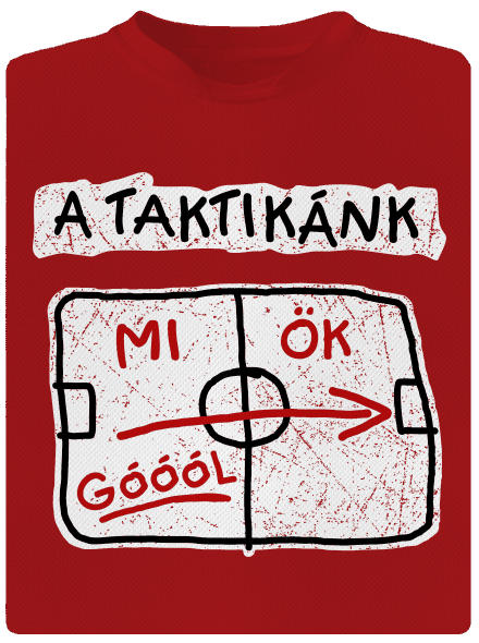 A taktikánk férfi sportpóló Red Mal