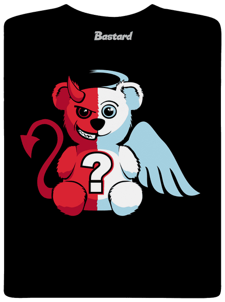 Angyal vagy ördög férfi póló Black