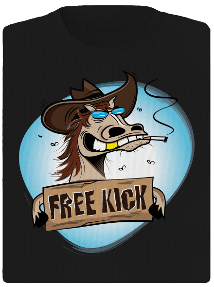 Free kick női sportpóló Black
