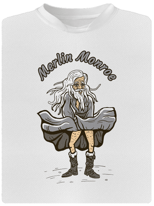 Merlin Monroe	 gyerek sport póló White