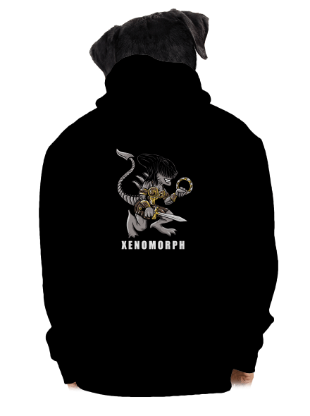 Xenomorph cipzáras férfi pulóver Black