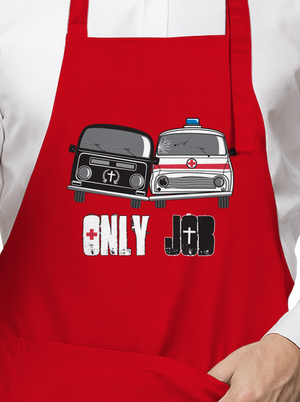 Verseny kötény Red