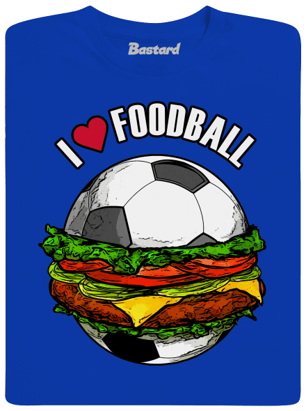 Foodball férfi hosszú ujjú póló Royal Blue